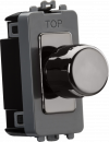 1G 2-way 10-200W (10-100W LED) trailing edge dimmer - black nickel