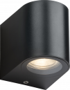 ALANA - 230V IP65 GU10 Polycarbonate Single Wall light - Black