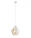 Pendant Light Steel White, Honey Gold - CARLTON 1