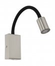 Wall Light Steel, Plastic Satin Nickel, Black - TAZZOLI