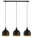 Pendant Light Steel Black, Gold - ROCCAFORTE