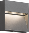 230V IP44 3W LED Square Wall/Guide light - Grey