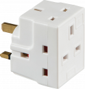 13A 3-Way Mains Fused Adaptor