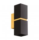 Wall Light Steel Black, Gold - PASSA