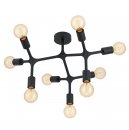 Ceiling Light Steel Black - BOCADELLA 1