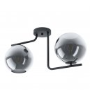 Ceiling Light Steel Black / Glass Vaporized Black-transparent - MAROJALES