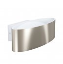 Wall Light Aluminium, Steel White, Satin Nickel / Plastic Transparent - MACCACARI