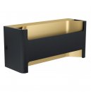 Wall Light Aluminium Black, Gold / Plastic Transparent - FELONICHE