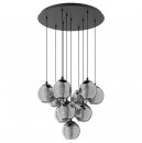 Pendant Light Steel Black / Glass Vaporized Black-transparent - ARISCANI