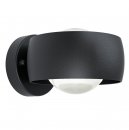 Wall Light Cast Aluminium Black / Plastic White - TREVIOLO 1