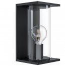 Wall Light Zinc-plated Steel Black / Glass Clear - CASCINETTA