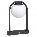 Pedestal Light Zinc-plated Steel Black / Plastic White - PRATA VECCHIA