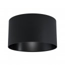 Ceiling Light Steel Black / Fabric Black - MASERLO 1