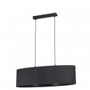 Pendant Light Steel Black / Fabric Black - MASERLO 1