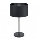 Table Light Steel Black / Fabric Black - MASERLO 1