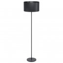 Floor Light Steel Black / Fabric Black - MASERLO 1