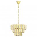 Pendant Light Steel Brass / Brilliant Glass Clear - ERSEKA