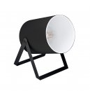 Table Light Steel Black / Fabric Black, White - VILLABATE 1