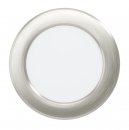 Recessed Light Steel Satin Nickel / Plastic White - FUEVA 5