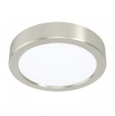 Surface-mounted Light Steel Satin Nickel / Plastic White - FUEVA 5