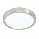 Surface-mounted Light Steel Satin Nickel / Plastic White - FUEVA 5