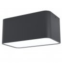 Surface-mounted Light Aluminium, Steel Black / Plastic White - GRIMASOLA