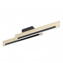 Ceiling Light Steel, Wood Black, Brown / Plastic White - CAMACHO