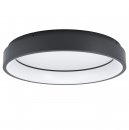 Ceiling Light Steel Black / Plastic White - MARGHERA-Z