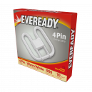 Eveready Energy Saving 2D Lamp 240V 16W 4Pin 3,500K (Warm White), Box Of 1