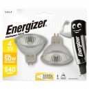 Energizer Halogen MR16 540lm 40W 2,700K (Warm White) Dimmable, Blister Of 2 (S4857)