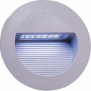 IP44 14 x White LED Grey Aluminium Round Recessed Wall Light