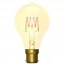 4W LED Vintage Soft Coil Horizontal Filament GLS - BC, Amber, 1800K