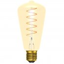 4W LED Vintage Soft Coil Vertical Filament Squirrel Cage - ES, Amber, 1800K