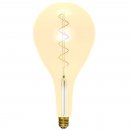 4W LED Vintage Soft Coil Vertical Filament Giant Pear Drop - ES, Amber, 1800K