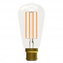 4W LED Filament Squirrel Cage Clear - BC, 2700K