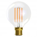 4W LED Filament Globe Clear - BC, 2700K