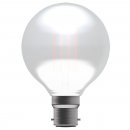 4W LED Filament Satin Globe - BC, 2700K