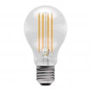 Aztex 6W LED CRI90 Filament GLS Dimmable - ES, Clear, 2200K