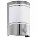 Wall Light Stainless Steel Stainless Steel / Satin Glass White - CERNO