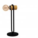 Table Light Steel Black / Wood Brown - CHIEVELEY