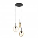 Pendant Light Steel Black / Wood Brown - IPSDEN