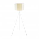 Floor Light Steel White / Paper, Seagrass White, Brown - ARNHEM