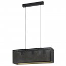 Pendant Light Steel Black, Gold - SALLICANO