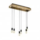 Pendant Light Wood, Steel Brown, Black - WOOTTON