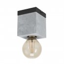 Ceiling Light Steel Black / Concrete Grey - PRESTWICK 3