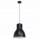 Pendant Light Steel Black, White - EBURY