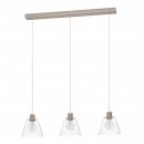 Pendant Light Steel, Aluminium Rose Gold / Glass Clear - COPLEY