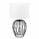 Table Light Steel Black / Fabric White - NIMLET