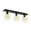 Ceiling Light Steel Black, Brass - TARBES 2