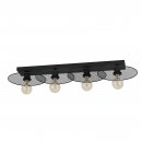 Ceiling Light Steel Black - IKESTON